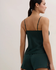 Midnight Whisper Cami and Shorts Set in Mysterious Green