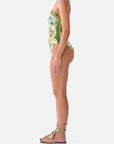 Halter Neck One-Piece Swimsuit in Wanderlust Empire