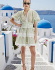 Marion Mini Dress in Green