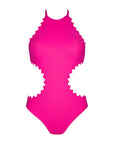 Ines Halter Monokini with Ties & Clasp in Primrose