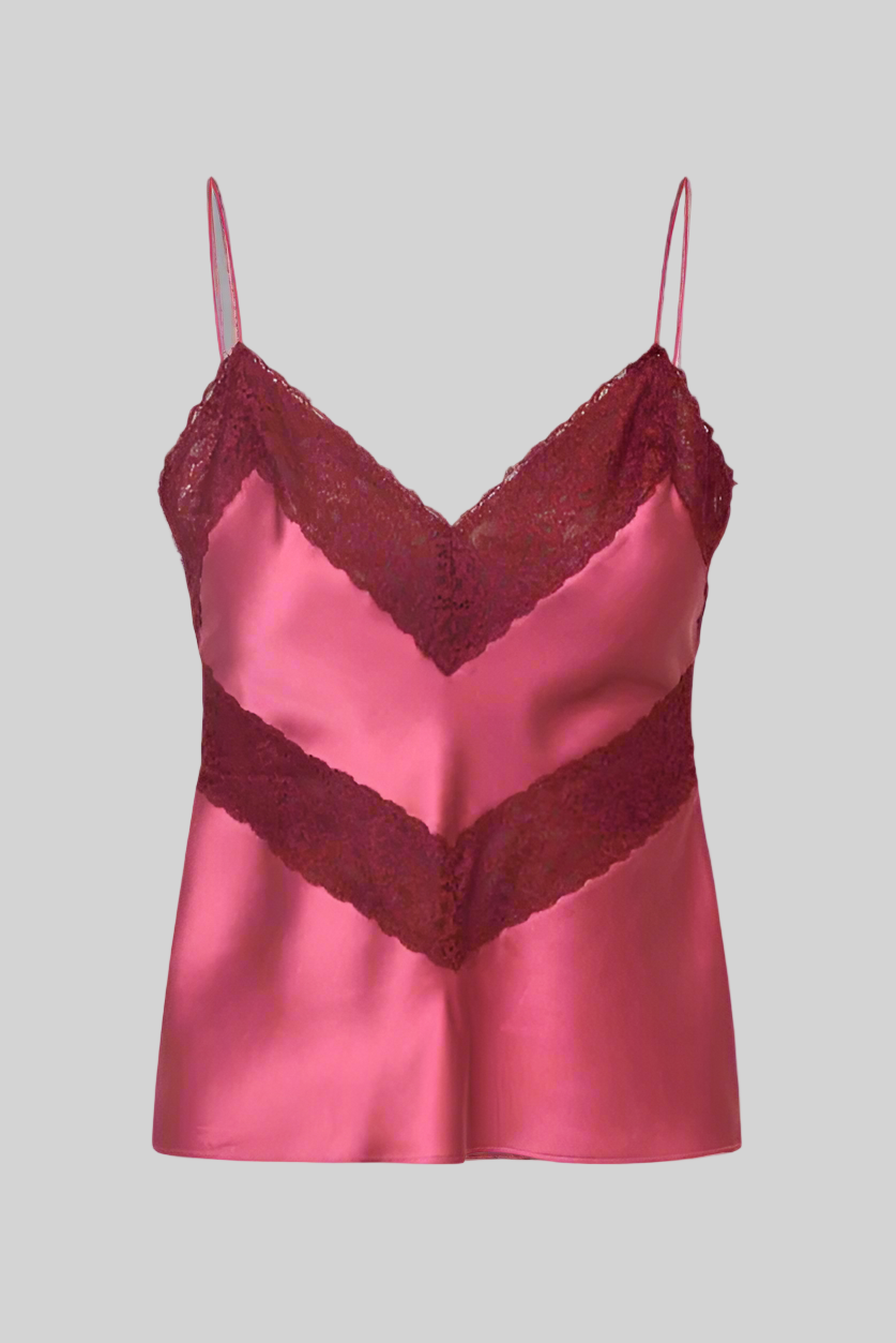 Brimsley Top in Deep Rose