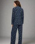 Gisele Printed Long PJ Set in Woodland Pine