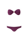 Istanbul Bandeau Bikini in Bordeaux