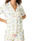 Lime Sunshine Short Sleeve and Shorts Pajama Set