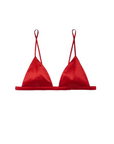 Luxe Triangle Bra in Rouge