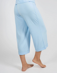 Jolene Cropped Pajama Set in Cool Blue