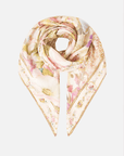 Large Crystalled Silk Square Scarf in Adorned in Aranjuez