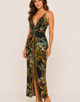 Strappy Dress with Twist Front in Palace Zoology