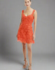 Trina Mini Dress in Flame