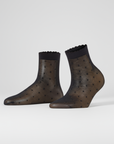 Den 15 Dot Ankle High Socks