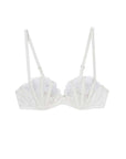 Frankie Lace Boned Balcony Bra in Ivory