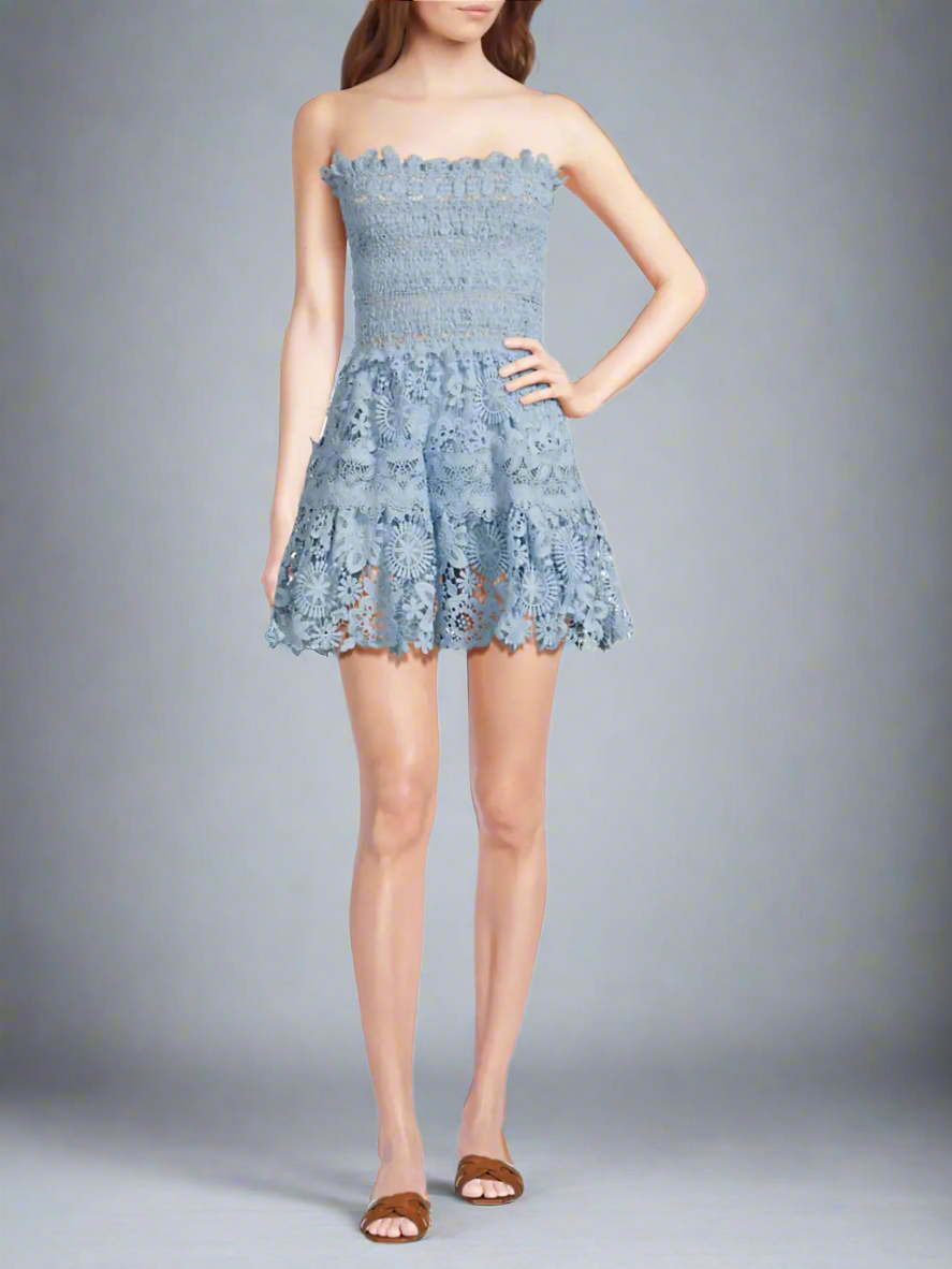 Opal Mini Dress in Sky
