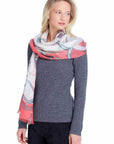 Alpine Cashmere Cavallo Shawl Color: Periwinkle, Strawberry, Fuchsia, Turquoise, Teal at Petticoat Lane Greenwich, CT