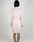 Aspen Dream Cannes Pinstripe Robe in Pink Dogwood
