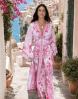 Camilla Kimono Sleeve Dress in Livin La Vida Rosa