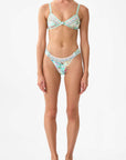 Camilla Knot Tri Bikini Set in Just Coasting