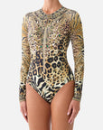 Camilla Long Sleeve Paddle Suit in Leotigra