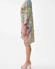 Camilla Short Sleeve V-Neck Kaftan in Spirit of Santa Maria