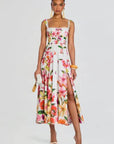 Charo Ruiz Long Dress Maui in White Bliss