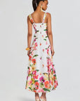 Charo Ruiz Long Dress Maui in White Bliss