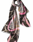 Alpine Cashmere Cavallo Shawl Color: Fuchsia at Petticoat Lane Greenwich, CT