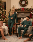 Gisele Relaxed Short PJ Set in Pine/Ivory