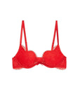 Fleur du Mal Frankie Lace Seduce U-Plunge Bra in Rouge