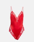 Fleur du Mal Venus Lace Teddy in Rouge