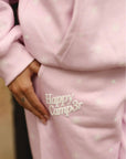 Happy Camp3r Snow Angel Sweatpants in Light Pink