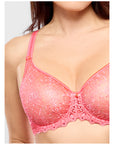 Cassiopee Full Cup Bra in Electric Pink