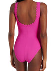 Ines V-Neck One-Piece in Zinnia