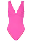 Ines V-Neck One-Piece in Zinnia