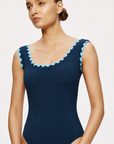 Lia Round Neck Navy/Mystic