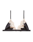 Juliet Lace Triangle Bra in Black