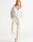 Laurence Tavernier Essentiel Cropped Pj Set in Blanc Floral