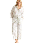 Laurence Tavernier Essentiel Cropped Pj Set in Blanc Floral