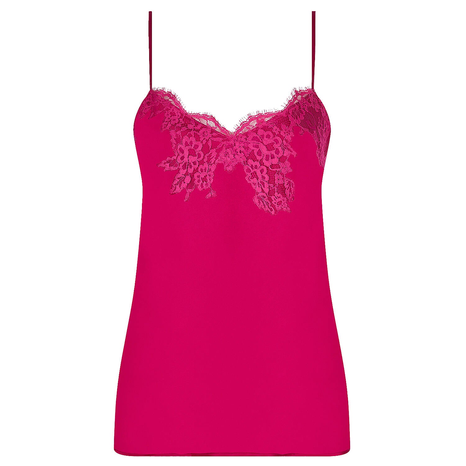 Splendeur Soie Camisole & Short Set in Carmin