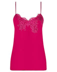 Splendeur Soie Camisole & Short Set in Carmin