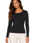 Only Hearts 42807 Black top on Isabel, studio front view
