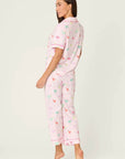 PJ Salvage Pink Cocktails Short Sleeve and Pants PJ Set