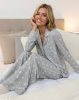 Splendid Dotted Bows Long PJ Soft Set