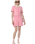 Tara Jarmon Joseff Gingham Skirt
