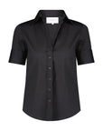 The Shirt by Rochelle Behrens Short Sleeve Shirt in Black