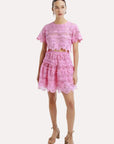 Waimari Harper Mini Skirt in Rose