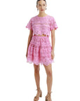 Harper Mini Skirt in Rose