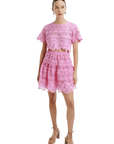 Harper Mini Skirt in Rose
