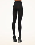 Wolford Velvet 66 Leg Support Tights in Black, view 2