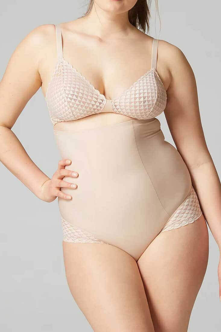 Simone Perele Subtile High Waist Shaper Brief Color: Nude Size: XS at Petticoat Lane Greenwich, CT