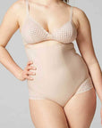 Simone Perele Subtile High Waist Shaper Brief Color: Nude Size: XS at Petticoat Lane Greenwich, CT