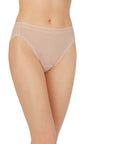 On Gossamer Mesh Hi-Cut Brief Color: Champagne, Black Size: S, M, L, XL at Petticoat Lane Greenwich, CT